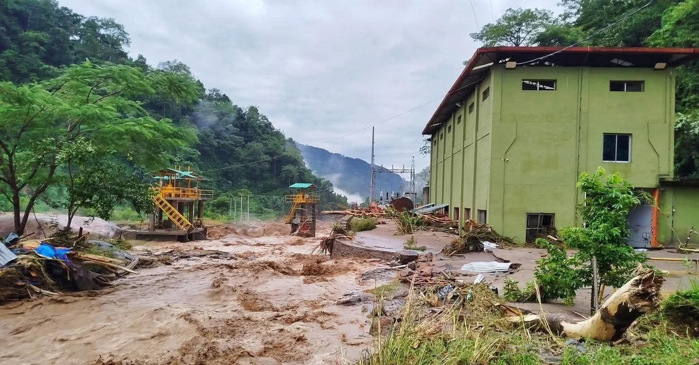 Flood Damages 10 MW Sipring Khola Hydropower Project, Power Generation Suspended
