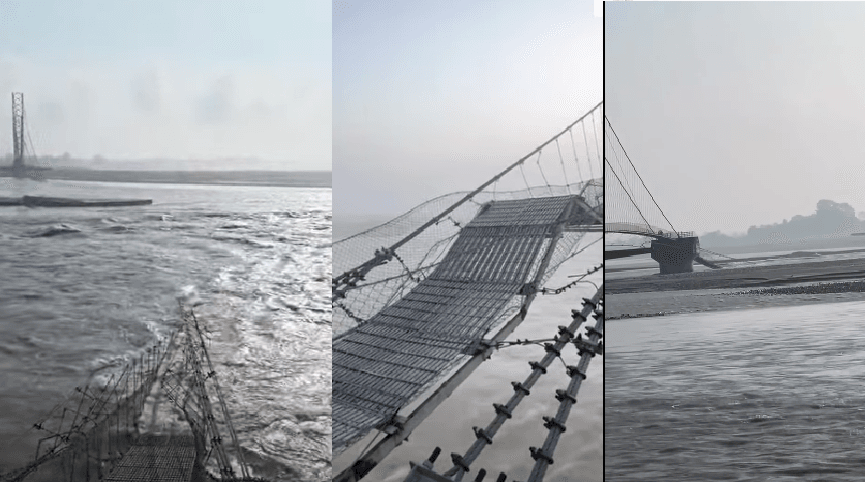 Mahakali River Suspension Bridge Collapses, Disrupting Travel Between Dodhara Chandani and Bhimdatta